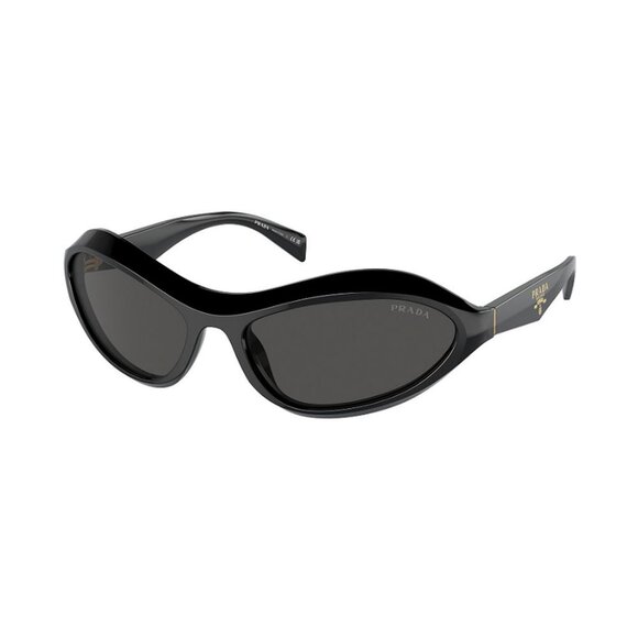 NEW PRADA SUNGLASSES PRA20S 16K5S0 UNISEX PR A20S 16K5S0 BLACK SPR A20 16K5S0 - Picture 1 of 3